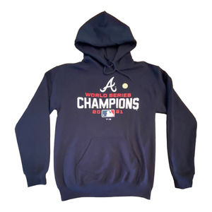 2021 Atlanta Braves World Series Shirt Champions Pullover Hoodie Size Small
